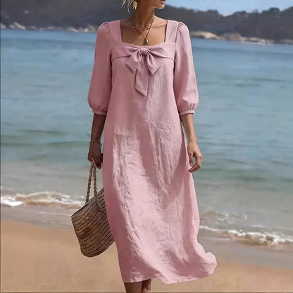 Robe "Olivia" à Nœud Frontal
