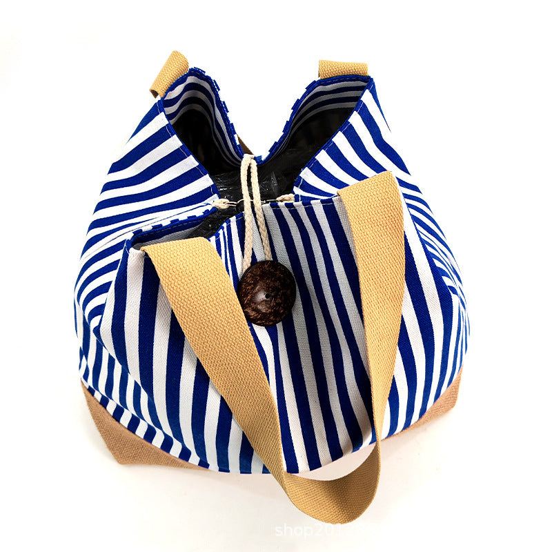 Sac Cabas Rayé en Toile