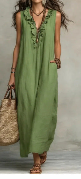 Robe "Nuit Bohème" à Volants