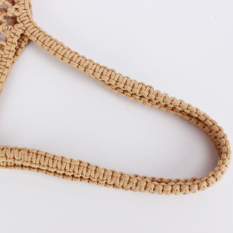 Sac Cabas en Macramé avec Pochette