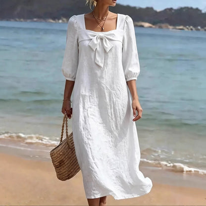 Robe "Olivia" à Nœud Frontal