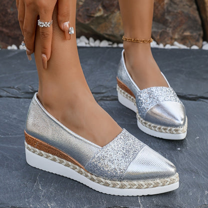 Mocassins Plateformes Étincelants