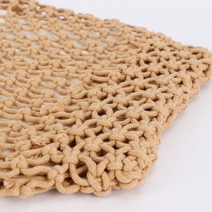 Sac Cabas en Macramé avec Pochette