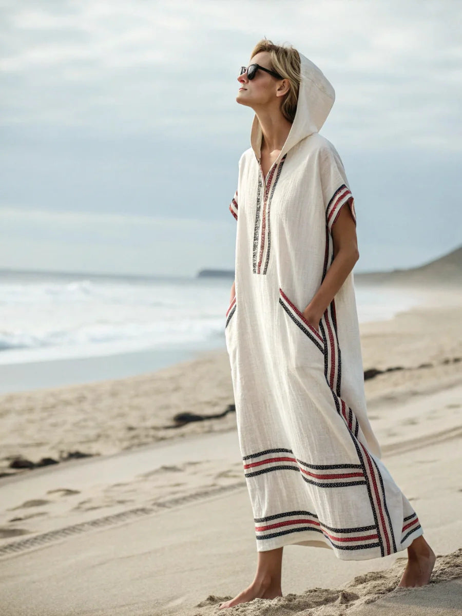 Kaftan "Nomade" à Capuche