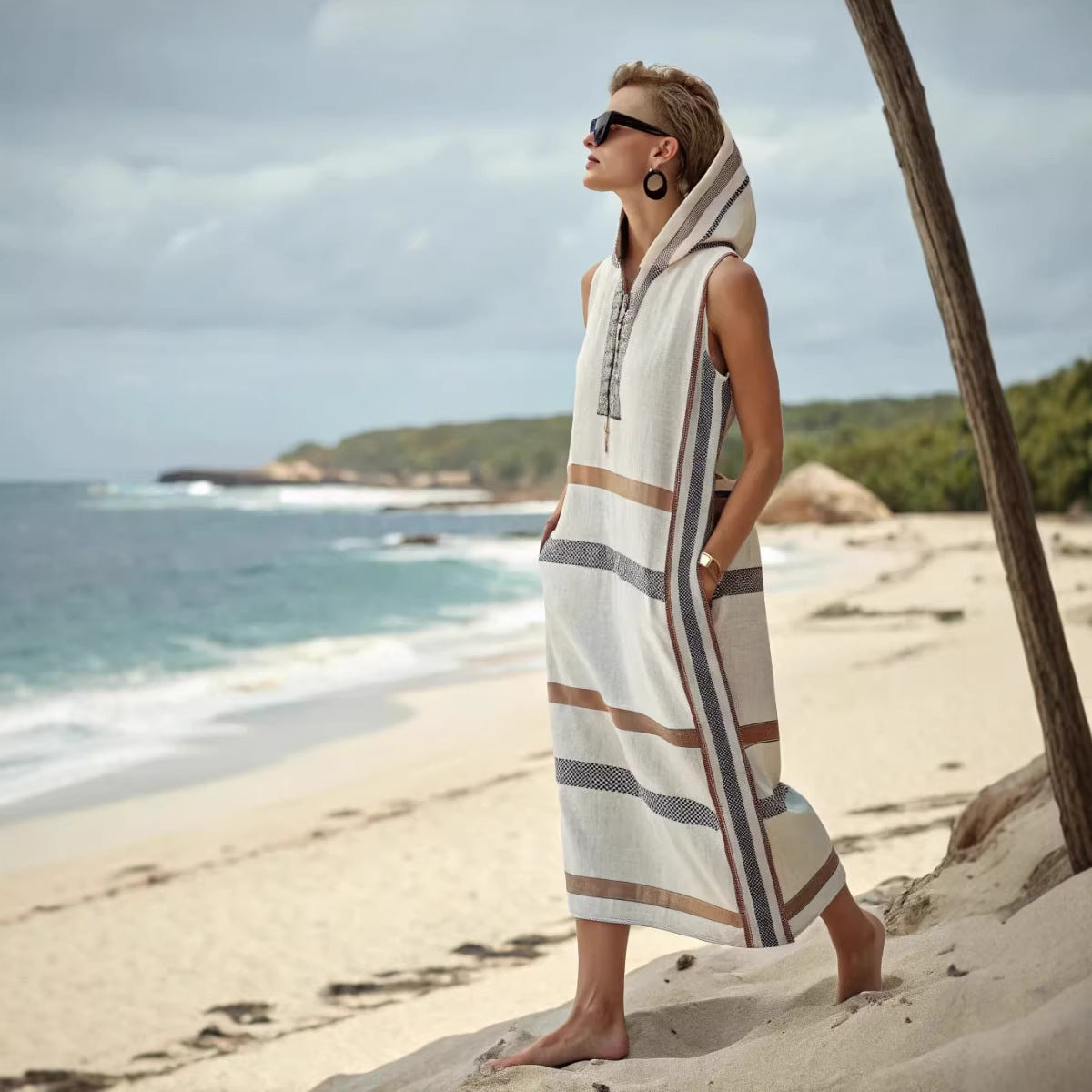 Kaftan "Nomade" à Capuche
