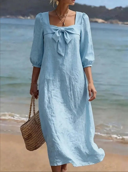 Robe "Olivia" à Nœud Frontal