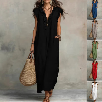 Robe "Nuit Bohème" à Volants