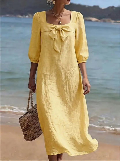 Robe "Olivia" à Nœud Frontal