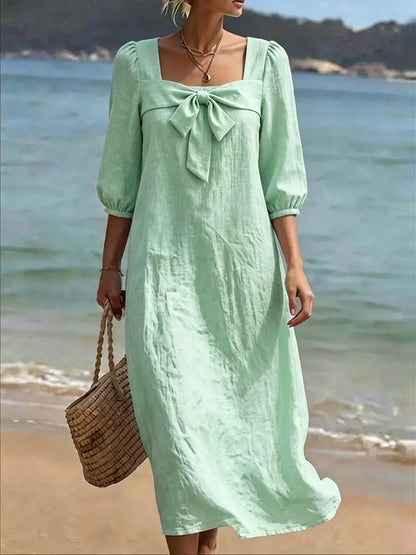 Robe "Olivia" à Nœud Frontal
