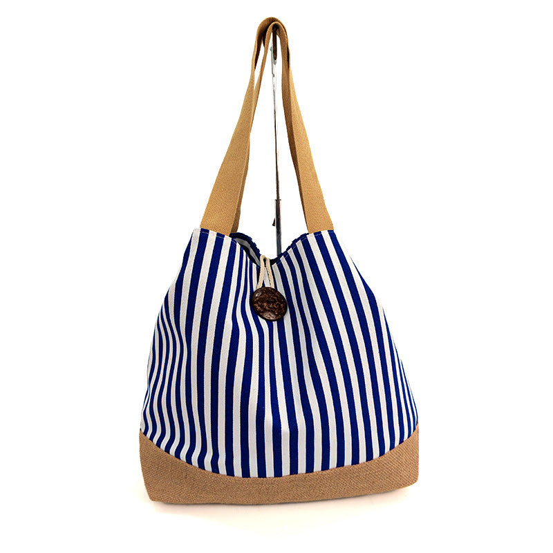 Sac Cabas Rayé en Toile