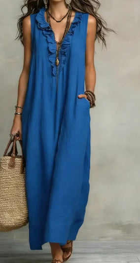 Robe "Nuit Bohème" à Volants