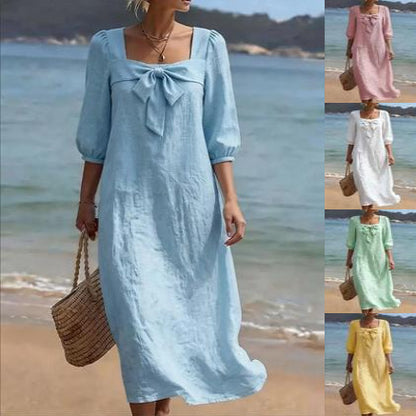 Robe "Olivia" à Nœud Frontal