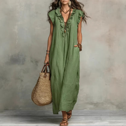 Robe "Nuit Bohème" à Volants