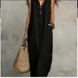 Robe "Nuit Bohème" à Volants