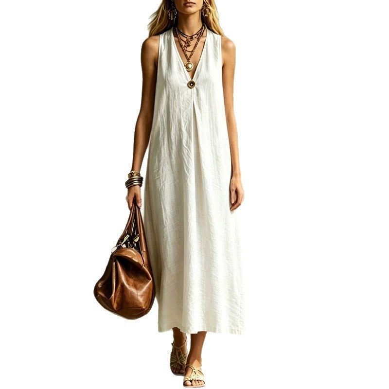 Robe "Aura" Col V Profond