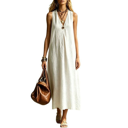 Robe "Aura" Col V Profond