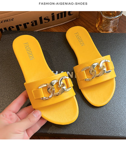 Mules Élégantes à Chaîne