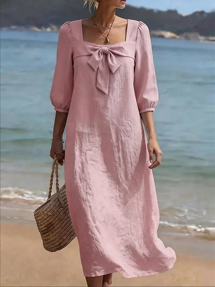 Robe "Olivia" à Nœud Frontal