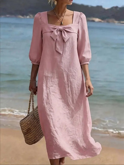 Robe "Olivia" à Nœud Frontal