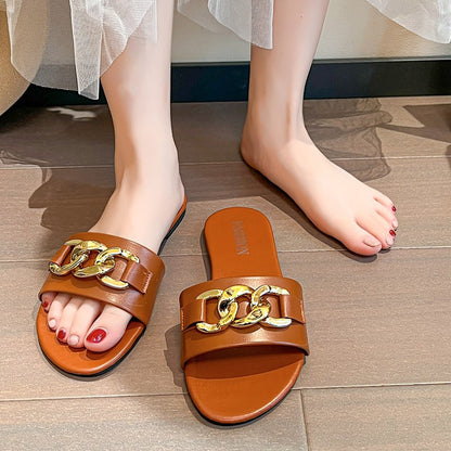 Mules Élégantes à Chaîne