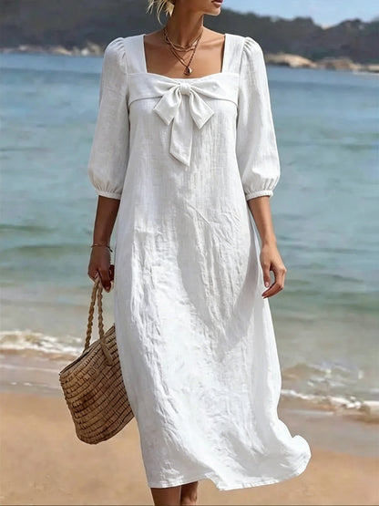 Robe "Olivia" à Nœud Frontal