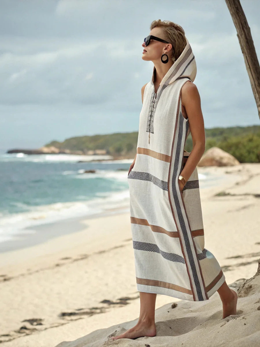 Kaftan "Nomade" à Capuche