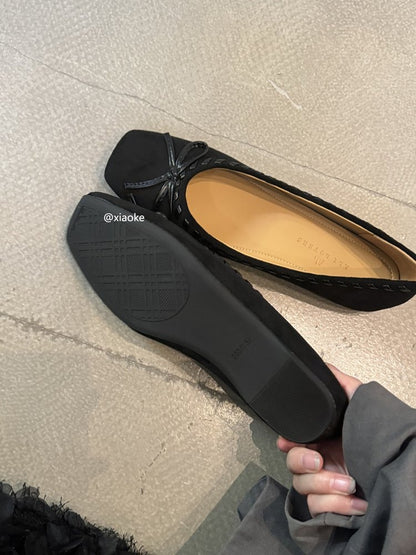 Ballerines Souples à Nœud